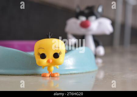 Tweety und Sylvester Stockfoto