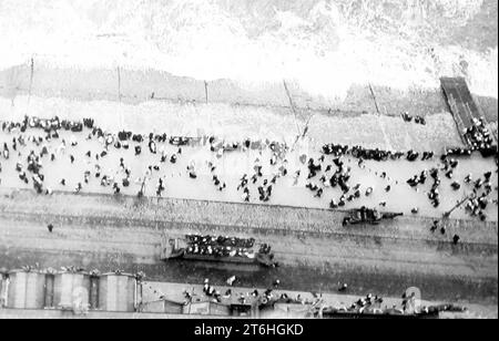 Blick auf die Promenade von der Spitze des Blackpool Tower, Anfang der 1900er Jahre Stockfoto