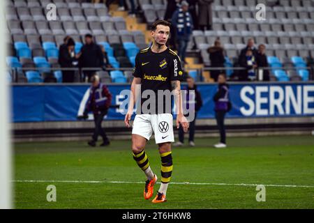 Halmstad, Schweden. November 2023. Bersant Celina von AIK wurde während des Allsvenskan-Spiels zwischen IFK Göteborg und AIK bei Gamle Ullevi in Göteborg gesehen. (Foto: Gonzales Photo - Amanda Persson). Stockfoto