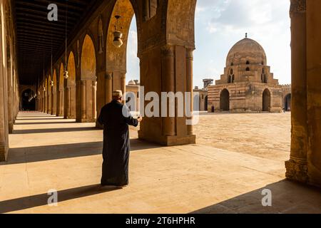 Ägypten, Kairo, die Ahmed Ibn Tulun Moschee Stockfoto