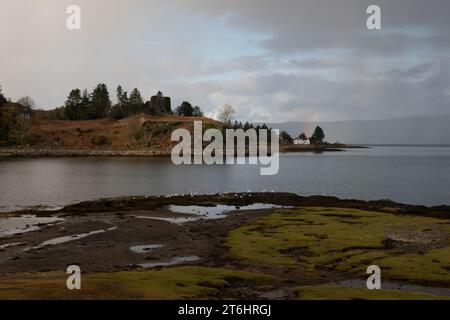 AROs Castle, Salen, Isle of Mull, Schottland. Stockfoto