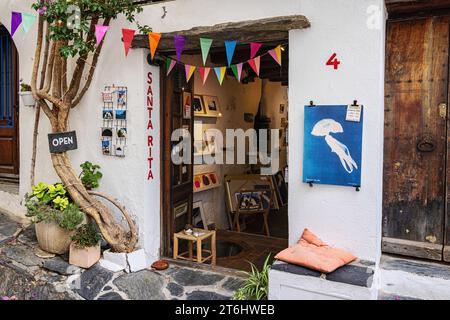 Vorne aufbewahren. Cadaques, Katalonien, Spanien. Stockfoto