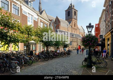 Hooglandse Kerk in der Altstadt von Leiden / Leyden, Süd-Holland, Zuid-Holland, Benelux, Benelux-Länder, Niederlande, Nederland, Stockfoto