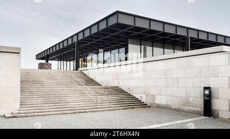 Neue Nationalgalerie in Berlin Stockfoto