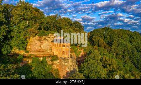 Eremitage mit Grabkapelle für Johann von Luxemburg im Stadtteil Kastel, Kastel-Staadt, Saar, Saartal, Naturpark Saar-Hunsrück, Saargau, Rheinland-Pfalz, Deutschland Stockfoto