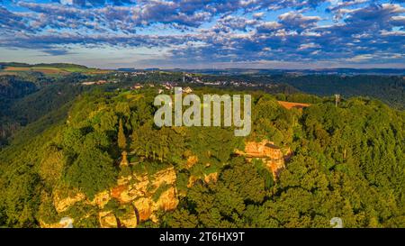 Eremitage mit Grabkapelle für Johann von Luxemburg im Stadtteil Kastel, Kastel-Staadt, Saar, Saartal, Naturpark Saar-Hunsrück, Saargau, Rheinland-Pfalz, Deutschland Stockfoto