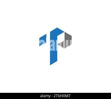 TP Letter Logo Design Vektorvorlage Stock Vektor