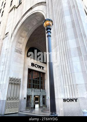 Hauptsitz der Sony Music Group, 25 Madison Avenue, New York City, New York, USA Stockfoto