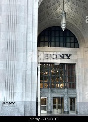 Hauptsitz der Sony Music Group, 25 Madison Avenue, New York City, New York, USA Stockfoto