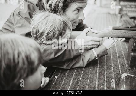 Messegelände - Tänzelfest Kaufbeuren, Allgäu, Bayern, Deutschland Stockfoto