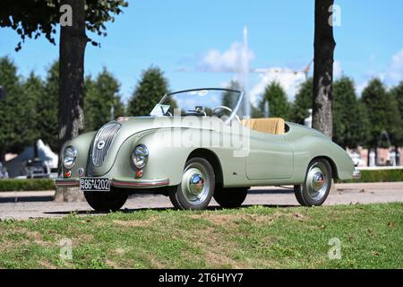 Schwetzingen, Baden-Württemberg, Deutschland, Concours d'Elegance im Schlosspark, Gutbrod Roadster, Superior Sport, 27 ps, Stockfoto