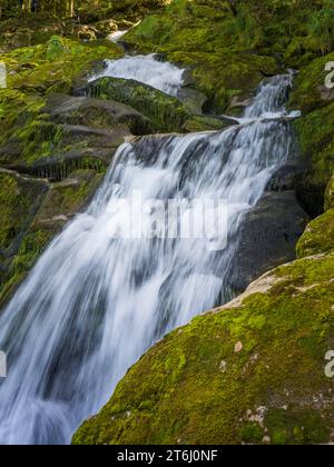 Giessbach-Wasserfall am Brienzersee im Kanton Bern Stockfoto