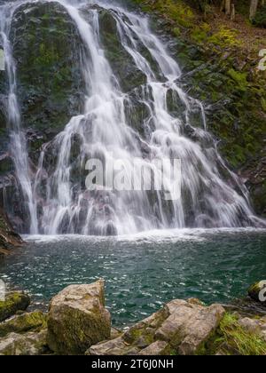 Giessbach-Wasserfall am Brienzersee im Kanton Bern Stockfoto