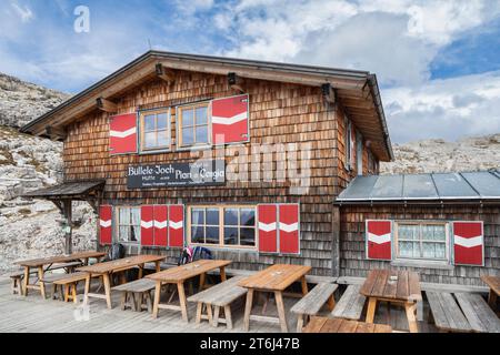 Italien, Sexten Dolomiten, Büllelejochhütte / Pian di Cengia, an der Grenze zwischen Veneto und Südtirol Stockfoto