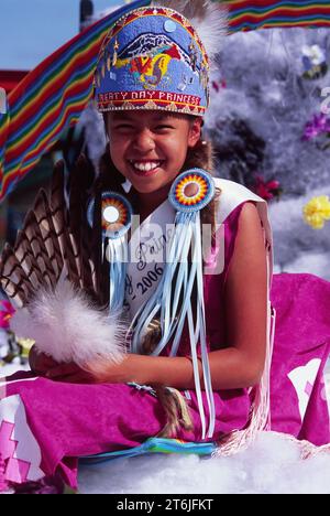 Vertrag Tag Prinzessin Yakama Nation Vertrag Tag gedenken, Yakama Indian Reservation, Toppenish, Washington Stockfoto
