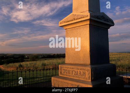 Whitman Memorial, Whitman Mission National Historic Site, Washington Stockfoto