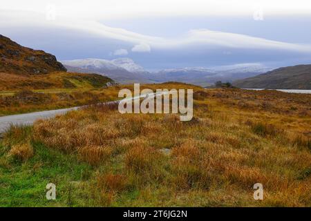 Loch Assynt, Sutherland, Nordwesten Schottlands, Großbritannien Stockfoto