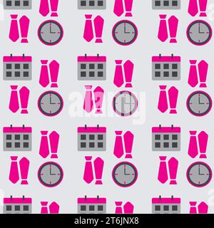 Office-Symbole nahtloses Muster Hintergrund Vektor Stock Vektor