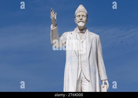 Thessaloniki, Griechenland - 22. September 2023 : die Statue des griechischen Staatsmannes Eleftherios Venizelos in Thessaloniki Stockfoto