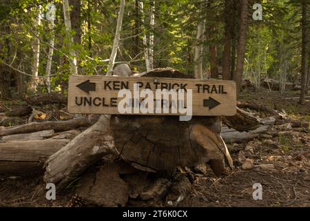 Ken Patrick und Uncle Jim Trail Junction im Grand Canyon National Park Stockfoto