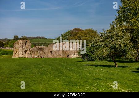 Ein Blick auf die Ruinen der St. Pancras Priory in Sussex Stockfoto