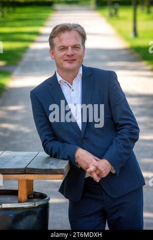 ENSCHEDE, NIEDERLANDE - 21. August 2023: Der niederländische Politiker Pieter Omtzigt ist der beliebteste Politiker im Repräsentantenhaus. Stockfoto