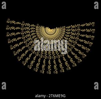 Kalligraphische Designelemente mit blumenmuster. Ornamentales Design Vektor-Blumenillustration auf weißem Hintergrund. Kalligraphische Elemente und Festivaldekoration. Stock Vektor