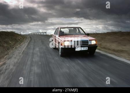 1982 Mercedes-Benz 190E in Spanien Stockfoto