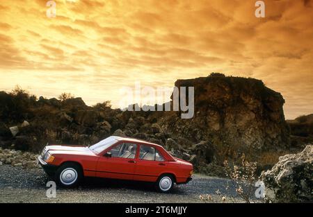 1982 Mercedes-Benz 190E in Spanien Stockfoto