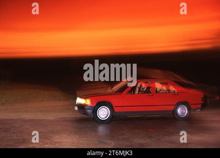 1982 Mercedes-Benz 190E in Spanien Stockfoto