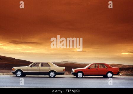 1982 Mercedes-Benz 190E in Spanien Stockfoto