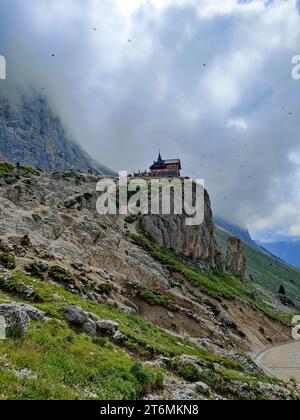 Blick auf das Schutzgebiet Preuss, Dolomiten, Italien Stockfoto