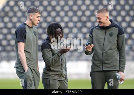 Fábio Jaló #12 von Barnsley kommt während des Sky Bet League 1 Matches Derby County gegen Barnsley am 11. November 2023 im Pride Park Stadium, Derby, Großbritannien (Foto: Alfie Cosgrove/News Images) in Derby, Großbritannien am 11. November 2023. (Foto: Alfie Cosgrove/News Images/SIPA USA) Stockfoto