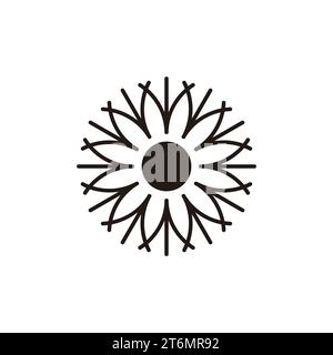 Kreis runder Vogelnest abstrakt Logo Vektor Stock Vektor