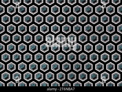 Eine moderne Interpretation geometrischer Formen, die Unternehmenspräsentationen, Webdesigns und kreative Projekte in einzigartiger Ästhetik verleiht Stockfoto