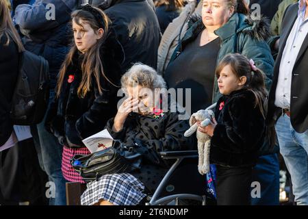 Edinburgh, Großbritannien. November 2023. Szenen im Garten der Erinnerung in Edinburgh während des Waffenstillstands. Kredit: Euan Cherry Kredit: Euan Cherry/Alamy Live News Stockfoto