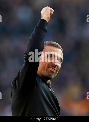 Wolverhampton, England, 11. November 2023. Gary O’Neil Manager der Wolverhampton Wanderers während des Premier League Spiels in Molineux, Wolverhampton. Der Bildnachweis sollte lauten: Andrew Yates / Sportimage Stockfoto