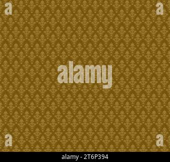 Nahtloses viktorianisches Tapetenmuster, die Tradition der Wanddekoration geht auf ägyptische und römische Wandmalereien und die frühen Chinesen zurück Stockfoto