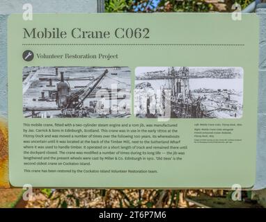 Die Kakaoinsel gehört heute zum UNESCO-Weltkulturerbe in Sydney, NSW, Australien Stockfoto