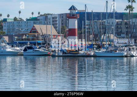 Der malerische Oceanside Harbor. Oceanside, Kalifornien. Stockfoto