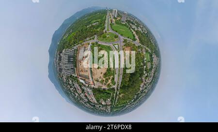 Exklusives panoramabild von islamabad aus dem Jahr 360 Stockfoto