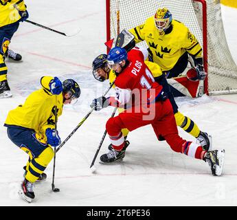 Von Links Hugo Havelid, Torwart Von Schweden Und Tschechen Sebastian ...