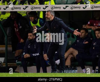 Scottish Premiership - Hibernian FC gegen Kilmarnock FC 11/11/2023 Kilmarnock-Manager Derek McInnes, als Hibernian Kilmarnock in der Scottish Premiership im Easter Road Stadium, Edinburgh, UK Credit: Ian Jacobs Stockfoto