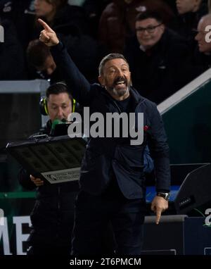 Scottish Premiership - Hibernian FC gegen Kilmarnock FC 11/11/2023 Kilmarnock-Manager Derek McInnes, als Hibernian Kilmarnock in der Scottish Premiership im Easter Road Stadium, Edinburgh, UK Credit: Ian Jacobs Stockfoto