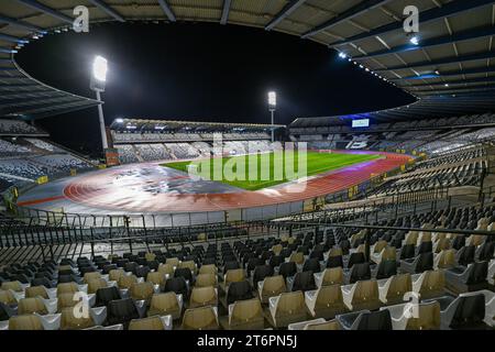 Koning Boudewijnstadion vor einem Fußballspiel zwischen RSCA Futures und KMSK Deinze am 12 . Spieltag der Challenger Pro League 2023-2024 am Samstag, den 11 . November 2023 in Brüssel , Belgien . FOTO SPORTPIX | Stijn Audooren Stockfoto