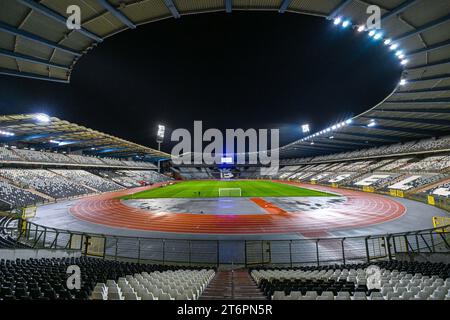 Koning Boudewijnstadion vor einem Fußballspiel zwischen RSCA Futures und KMSK Deinze am 12 . Spieltag der Challenger Pro League 2023-2024 am Samstag, den 11 . November 2023 in Brüssel , Belgien . FOTO SPORTPIX | Stijn Audooren Stockfoto