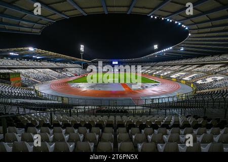 Koning Boudewijnstadion vor einem Fußballspiel zwischen RSCA Futures und KMSK Deinze am 12 . Spieltag der Challenger Pro League 2023-2024 am Samstag, den 11 . November 2023 in Brüssel , Belgien . FOTO SPORTPIX | Stijn Audooren Stockfoto