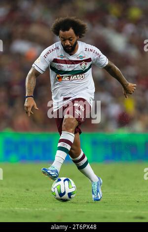 11. November 2023, Rio de Janeiro, Brasilien: MARCELO of Fluminense während des Spiels zwischen Flamengo und Fluminense als Teil der Brasileirao Serie A 2023 im Maracana Stadium am 11. November 2023 in Rio de Janeiro, Brasilien. (Kreditbild: © Ruano Carneiro/ZUMA Press Wire) NUR REDAKTIONELLE VERWENDUNG! Nicht für kommerzielle ZWECKE! Stockfoto