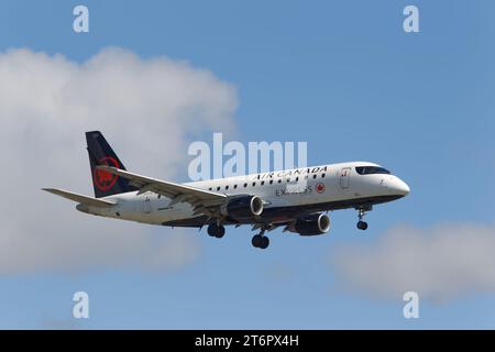 Embraer 175, Air Canada Express Jet. Montreal, Quebec, Kanada Stockfoto