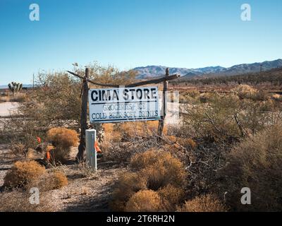 Cima Store, Cima California, Mojave Desert National Preserve. Stockfoto